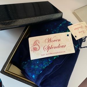 handmade sequenced shawl/ scarf